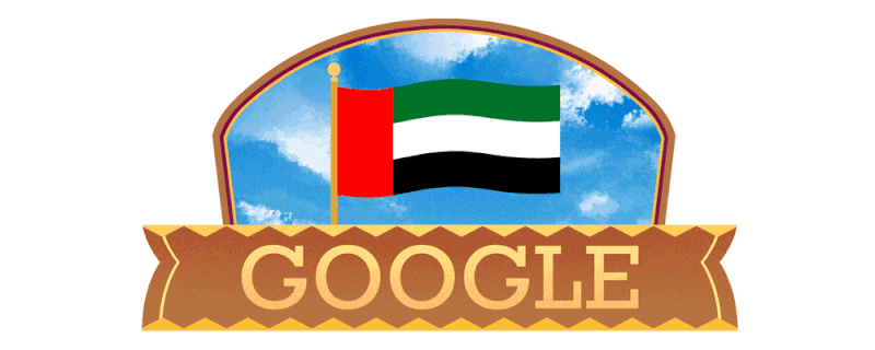 Today's Google Doogle celebrates UAE National Day. Photo: Google