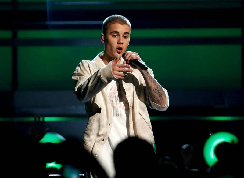 FILE PHOTO: Justin Bieber performs a medley of songs at the 2016 Billboard Awards in Las Vegas, Nevada, U.S., May 22, 2016.  REUTERS/Mario Anzuoni/File Photo
