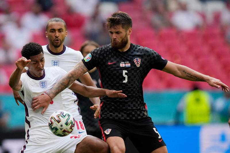 Duje Caleta-Car - 5. A strong tackle on Sterling prevented what looked to be a golden opportunity to open the scoring but the centre-back looked uncomfortable dealing with balls over the top. AFP