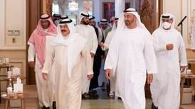 Sheikh Mohamed bin Zayed meets Bahrain's King Hamad in Abu Dhabi