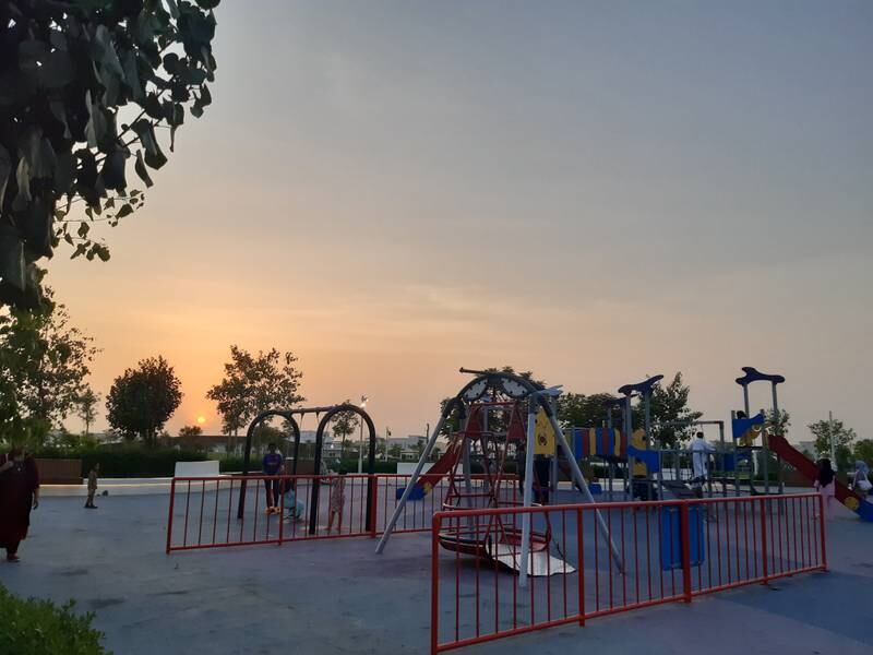 The children's play area at Umm Al Seneem park . Photo: Ankita Dwivedi