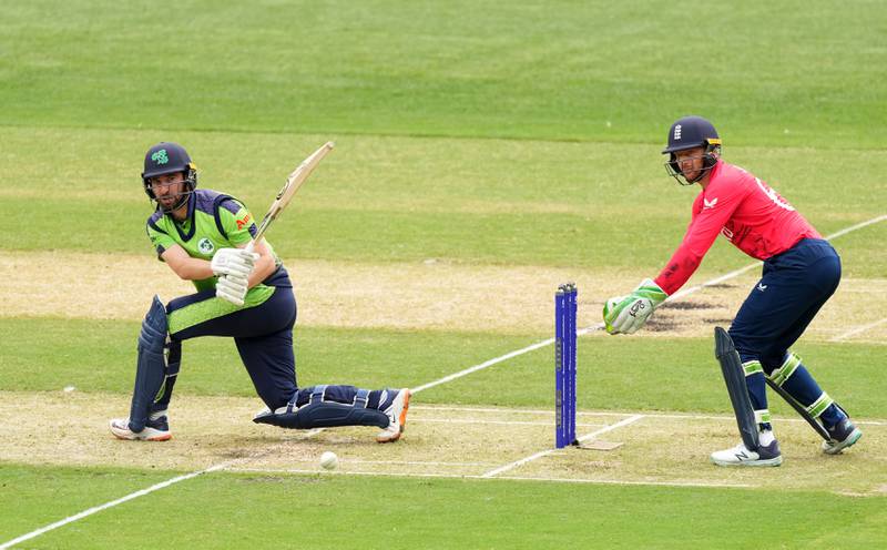 15. 2022 T20 World Cup, Ireland beat England by five runs (DLS). Andy Balbirnie played a captain’s knock to take Ireland to 157. Then his bowlers wrought havoc with England’s top-order before the rain arrived in Melbourne. PA