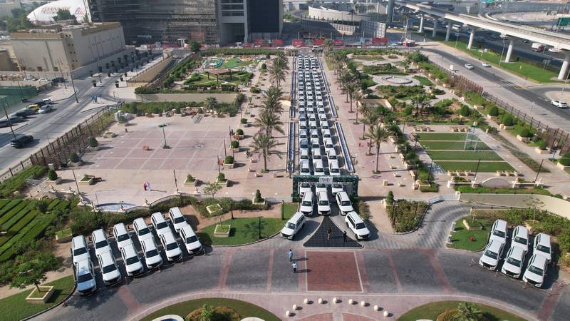 The cars will join a vast collection of vehicles patrolling the emirate's roads.

