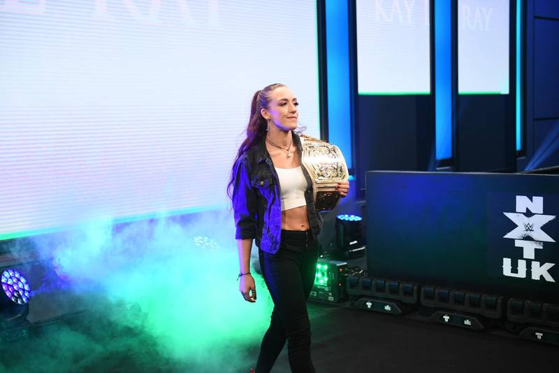 Kay Lee Ray is the longest reigning NXT UK women's champion. Courtesy WWE 