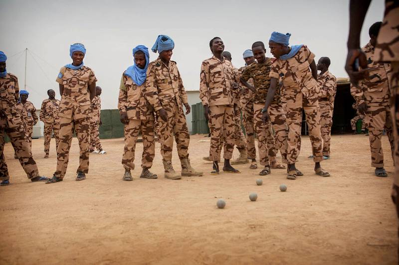 Members of Minusma's Chadian contingent in Kidal, Mali. Reuters