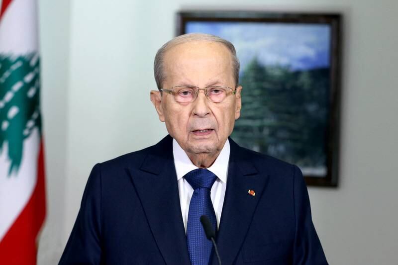 President Michel Aoun announces that Lebanon has accepted a US-mediated maritime border deal with Israel in a televised address. Reuters