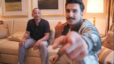 Will Smith met up with Ranveer Singh during a recent trip to India, where the 'Aladdin' star appeared in a Bollywood film. Facebook / Will Smith