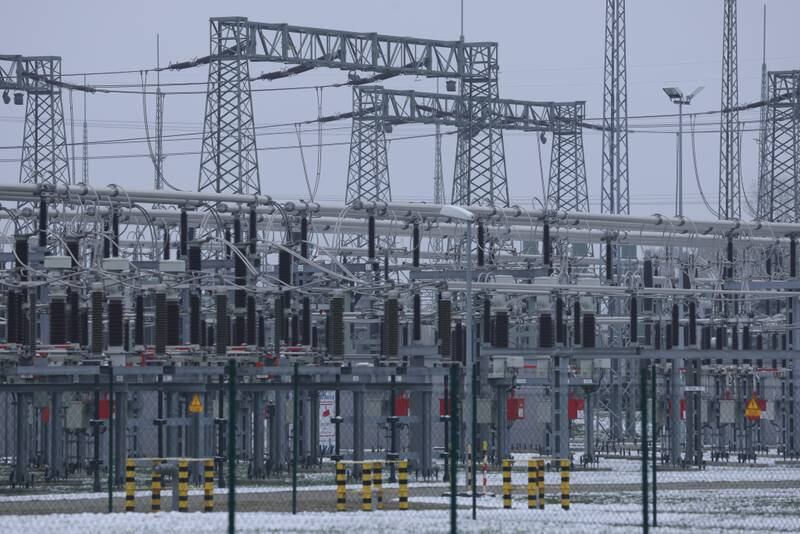 An electricity grid substation on the outskirts of Berlin, Germany. Getty