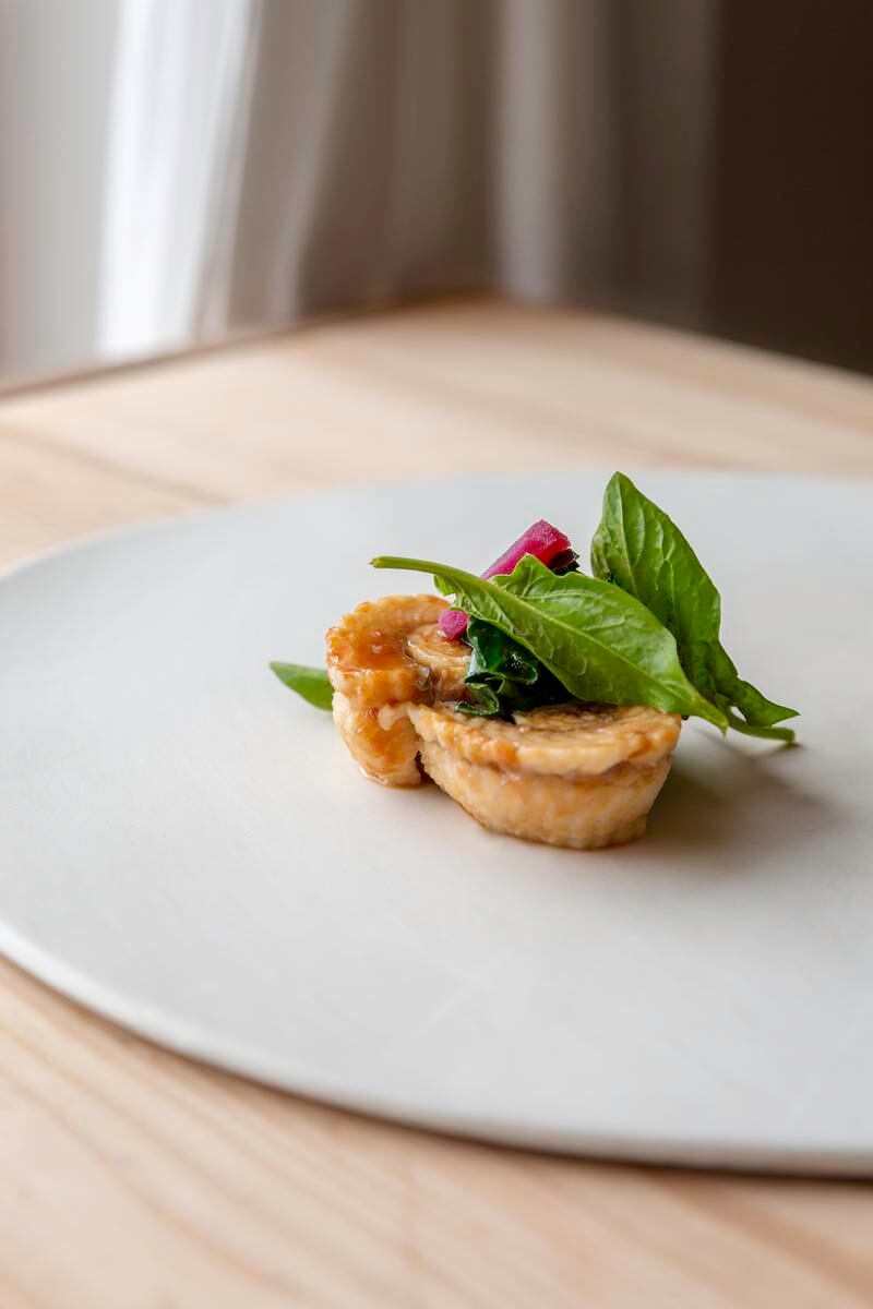 A dish by Antonia Klugmann, who offers sustainable Italian dining. Photo: Mattia Mionetto