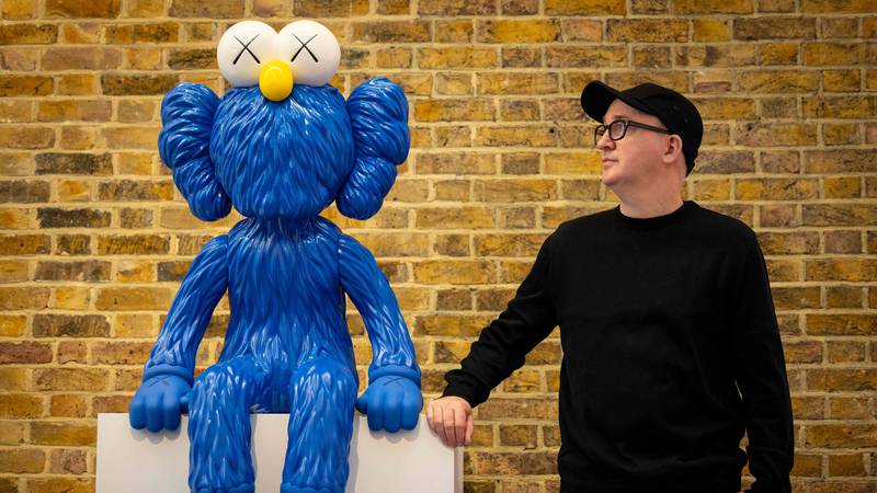 An image that illustrates this article Kaws to hold first art exhibition within 'Fortnite' video game