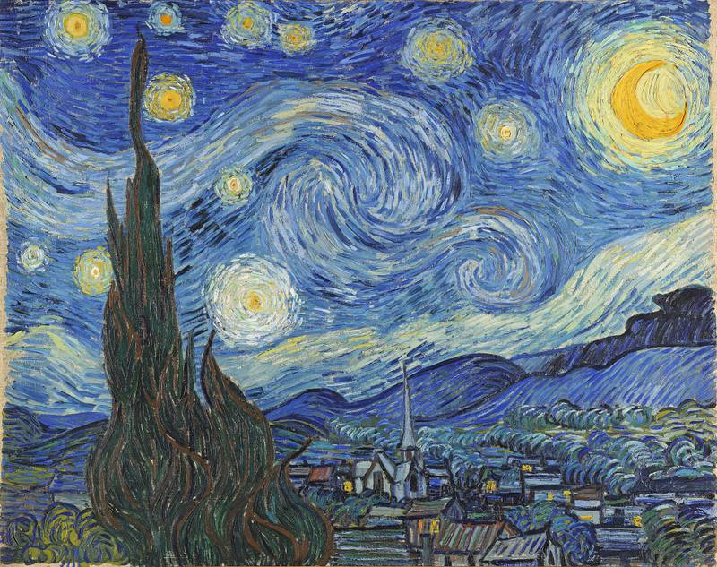 'The Starry Night' was the view from the window of the asylum Vincent van Gogh had admitted himself to. Getty