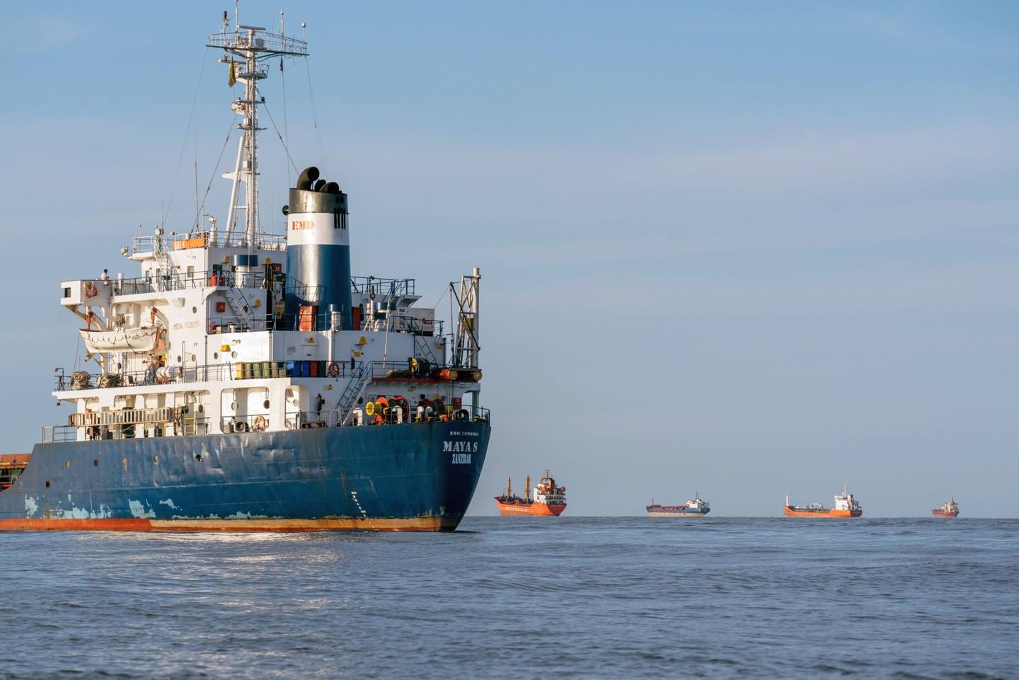 Black Sea cargo ships usually handle the majority of Ukraine's food exports. Bloomberg 