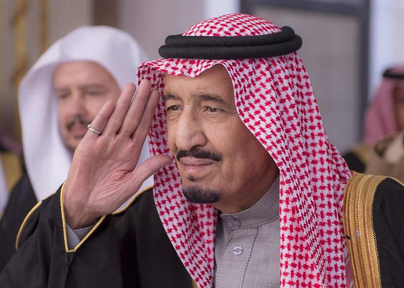 Saudi Arabia's King Salman called for political solutions to Yemen and Palestine at the opening of the 2018 GCC summit. AP. File.