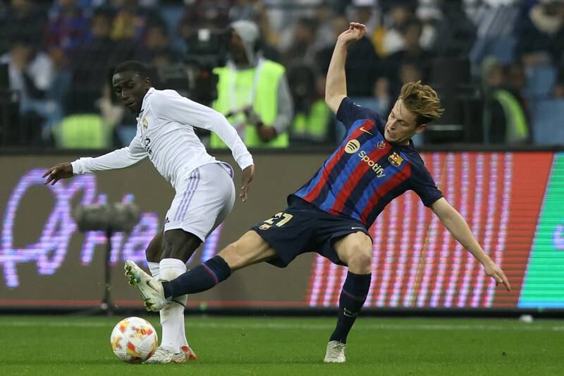 Ferland Mendy 4 – Gave Benzema a great chance to open the deadlock with a teasing cross, but the Frenchman couldn’t convert. Soon after, he picked up the first yellow of the game when he pulled back Dembele. Poor evening overall. Getty Images