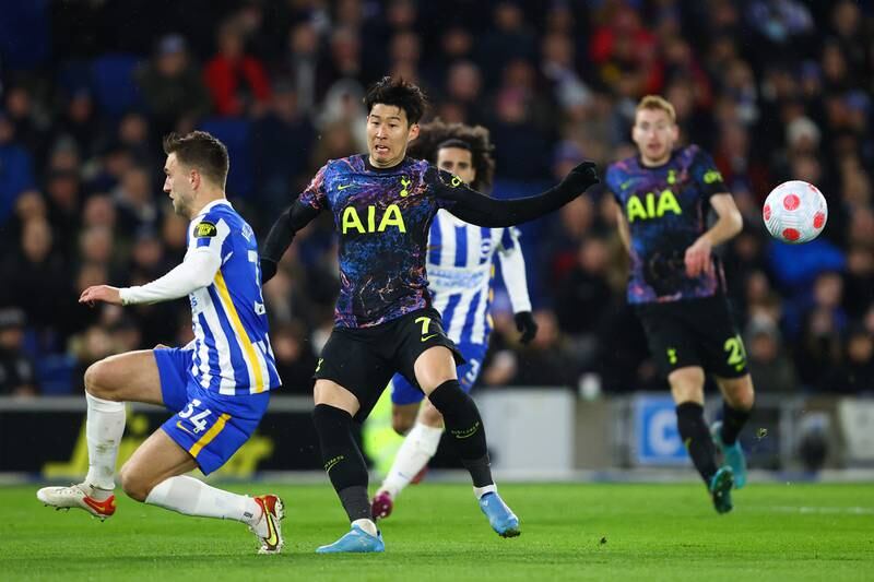 Son Heung-min - 5: Unusually quiet game from South Korean attacker who never threatened the Brighton goal and his reliable partnership with Kane never clicked into gear. Getty
