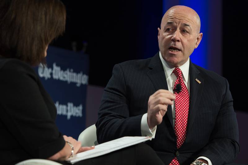 WASHINGTON, DC - FEBRUARY 10:  Washington Post Live editor Lois Romano interviews Bernard B. Kerik Founder, ACCJR.org; Former NYC Police and Correction Commissioner speaks at The Washington Post via Getty Images Live "Out of Jail, Into Society" event on Feb. 10, 2016 in Washington, DC.  

(Photo by Kate Patterson for The Washington Post via Getty Images)
