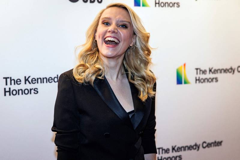US actress Kate McKinnon attends the 44th Kennedy Centre Honours at the Kennedy Center in Washington. AFP