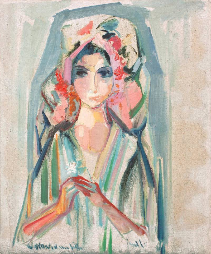 Portrait of Manuella (circa 1983) - Oil on canvas - 73 x 60 cm (Manuella Guiragossian collection, Lebanon)