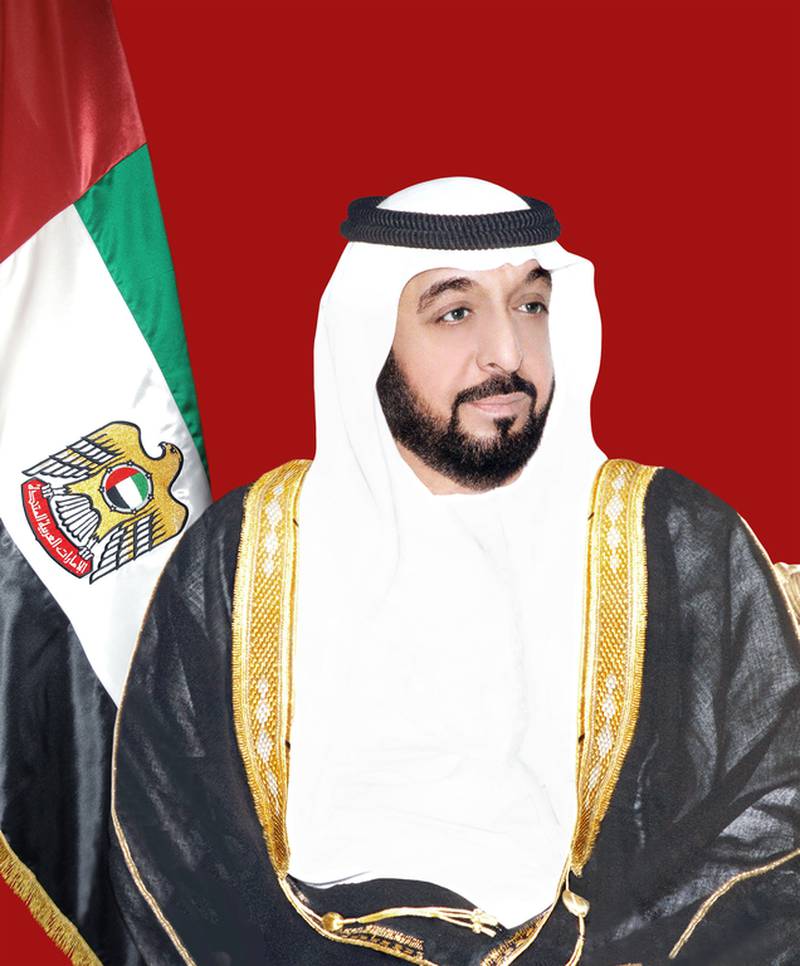 Official portrait of the President, Sheikh Khalifa.