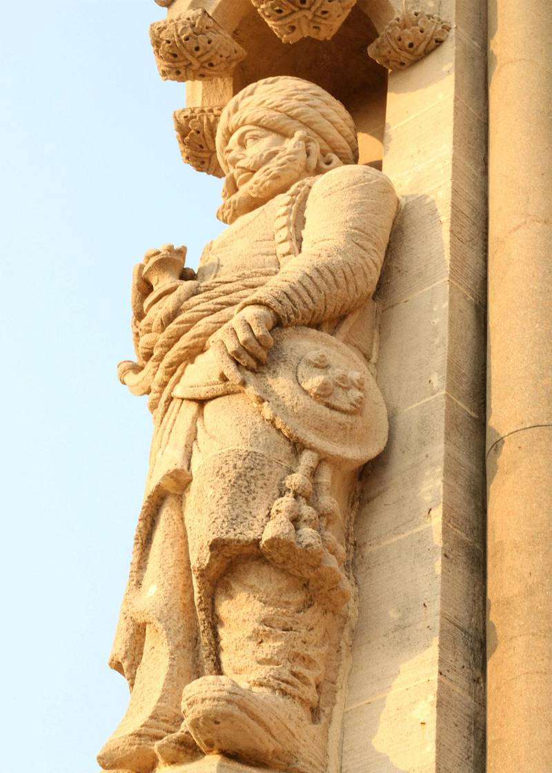 Wall statue after restoration 