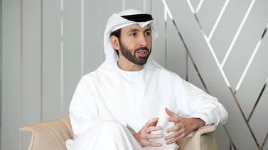 Hasan Al Nowais, managing director and group chief executive of M42, says the company wants to be a leader in reducing the healthcare sector's carbon footprint. Khushnum Bhandari / The National