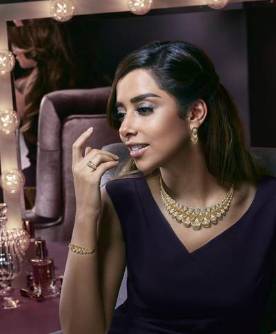 L’azurde Diamonds unveils the new face of the brand for 2017, Balqees Fathi. Courtesy of L’azurde Diamonds