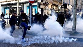 French police fire tear gas at Freedom Convoy protesters in Paris 