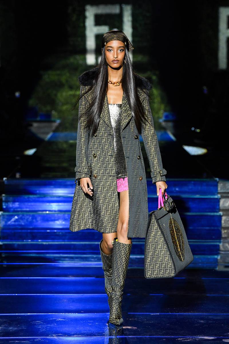 A look from the Fendi by Versace collection