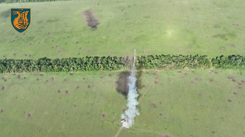 A Ukrainian unit breaches mine defences as part of the southern counter-offensive near Hulyaipole in the Zaporizhzhia region. Reuters