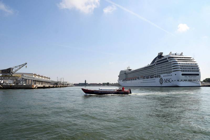 The cruise ship will soon head south to sample the delights of Bari, Corfu, Mykonos and Dubrovnik. AFP