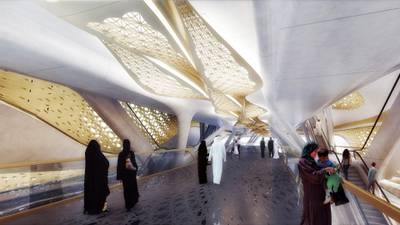 King Abdullah instructed the Riyadh Metro be completed within four years. Photo: Zaha Hadid Architects