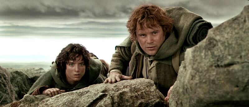 Sean Astin and Elijah Wood in The Lord of the Rings: The Two Towers (2002). Photo: New Line Productions