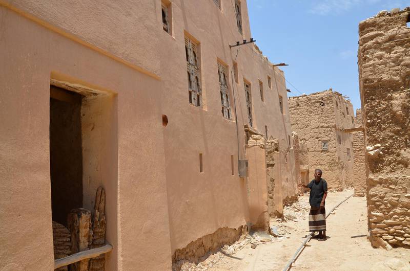 Al Amoudi says nearly 30 people used to live in this house. Now it is empty and on verge of collapse. Courtesy Saeed Al-Batati