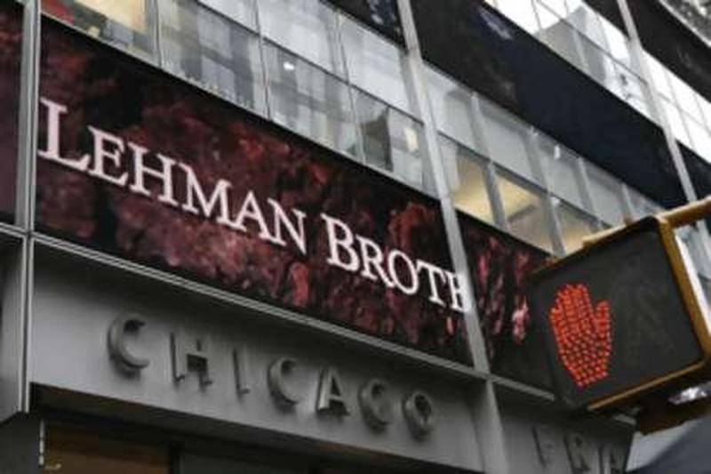 The headquarters of the Lehman Brothers investment bank on Sixth Avenue, New York.