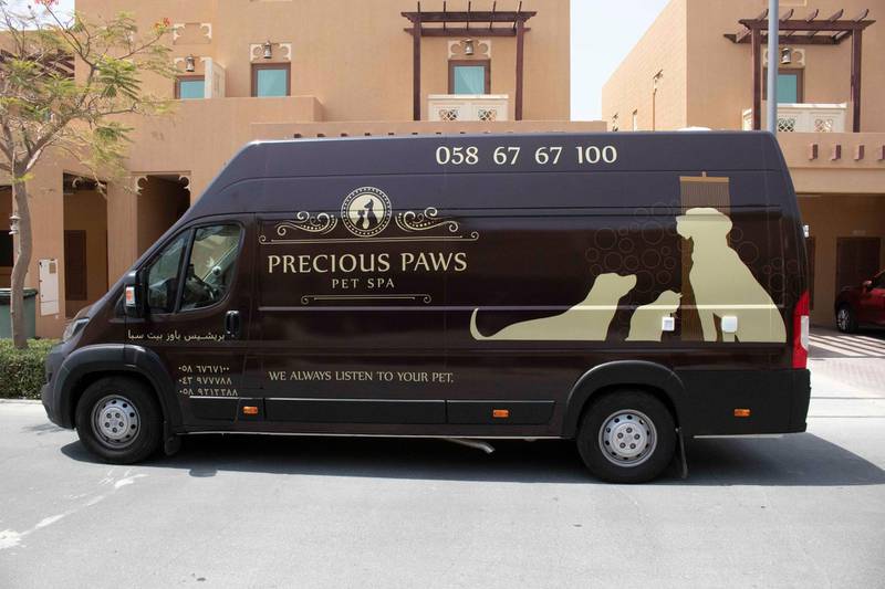 Precious Paws offers a mobile grooming service. Courtesy Precious Paws 
