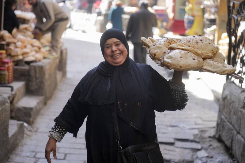 Egypt's inflation in January was about 25 per cent, the highest in five years. AP