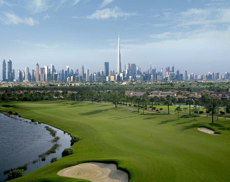 Rendering of Dubai Hills Estate Golf Skyline. Courtesy Emaar *** Local Caption ***  Dubai Hills Estate Golf Skyline 2.jpg