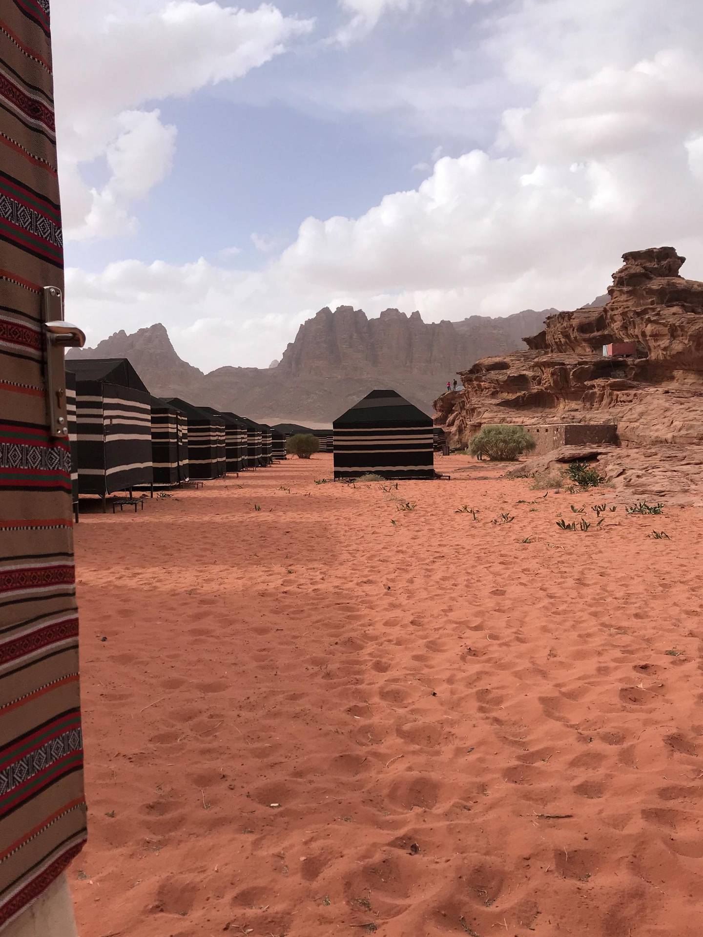 Tents at Salem Camp in Wadi Rum have beds, viewpoints, solar-powered lights and proper bathrooms. 