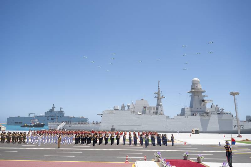 Fifty naval vessels were also commissioned into service.