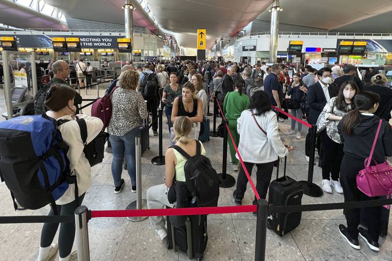 The cap on flights is aimed at cutting huge queues. AP