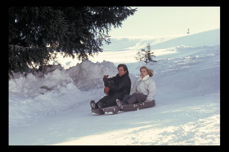 Timothy Dalton played Bond in the sledge scene. Photo: Christie's