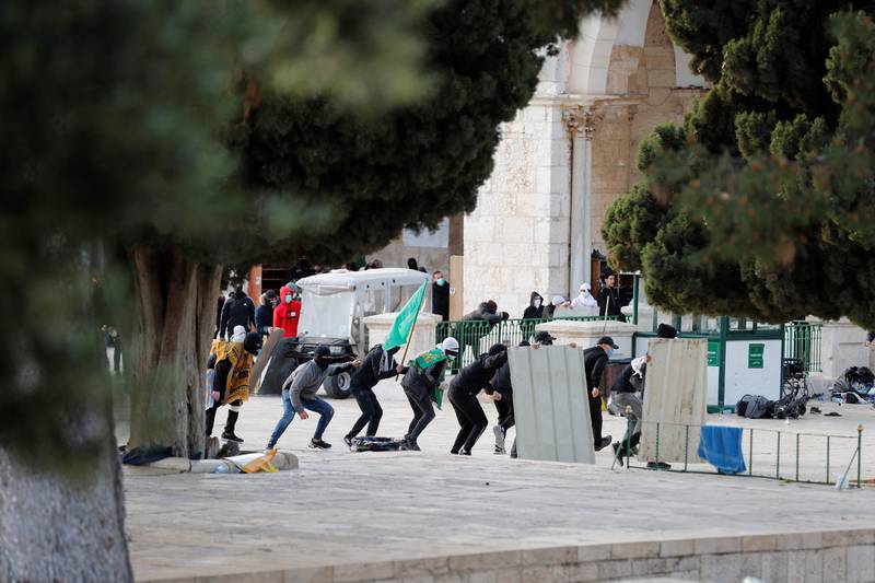 The violence comes after the killing of several people in Israel and the occupied West Bank in recent weeks. AFP