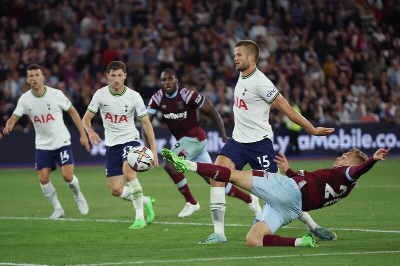 Eric Dier 7 – Started the move that saw Spurs take the lead. Dier picked up the ball on the edge of his area and calmly passed – under pressure – to Kane, who spearheaded a three-man counter attack. Later, he did well to put Bowen off for what looked a certain goal. Looked good in possession. Getty Images