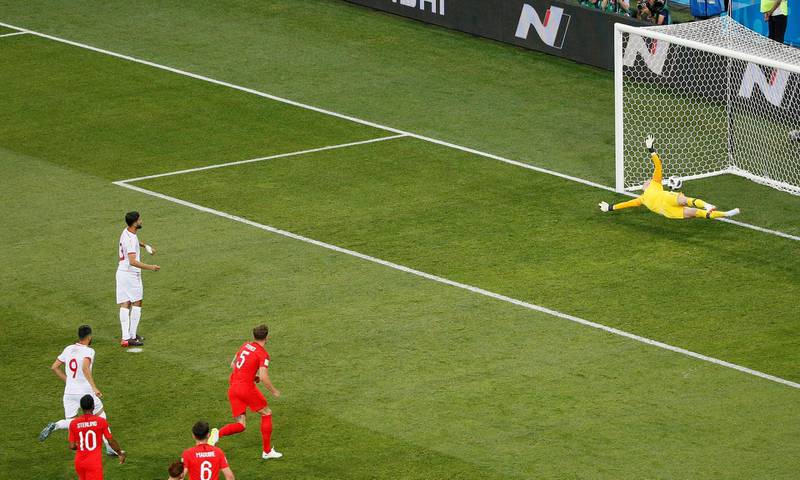 Match 14: Tunisia's Ferjani Sassi against England. Reuters