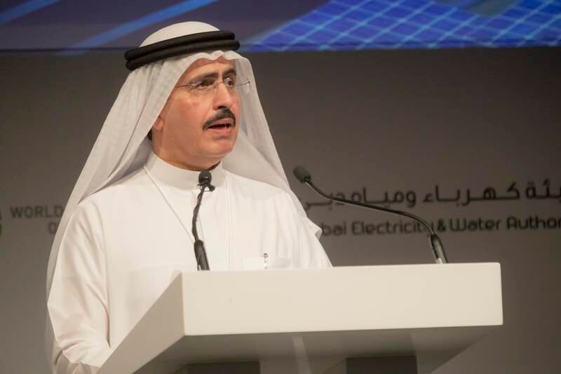 Saeed Al Tayer says Dewa has 'strong cash flows' and 'no issues for the next five years'. Antonie Robertson / The National