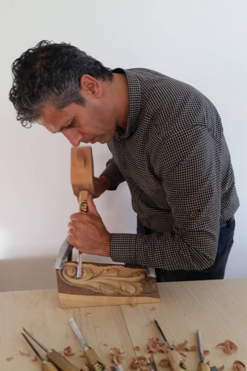 Naseer Yasna wood carving. Courtesy Naseer Yasna