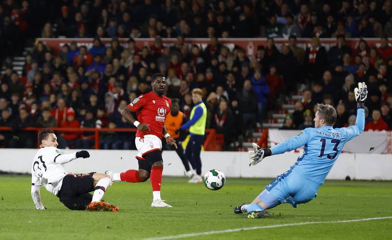 NOTTINGHAM FOREST RATINGS: Wayne Hennessey – 5 Caught unaware by Rashford’s fizzing left-footer inside the near post. Exposed again when Antony burst through, but blocked superbly. Might question his role in the second after a tame parry to Weghorst, but was unsighted for Fernandes’s clincher. Action Images