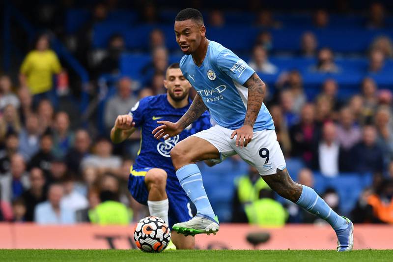 Gabriel Jesus – 8. A lively start by the Brazilian to test Alonso during the early stages. Grabbed his second goal of the Premier League season with a turn and shot, which took a deflection off Jorginho to give Mendy no chance. AFP