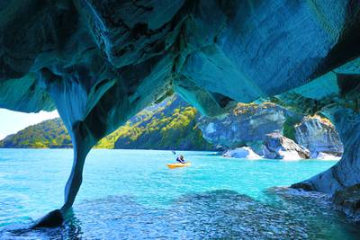 9. Marble Caves, Chile.