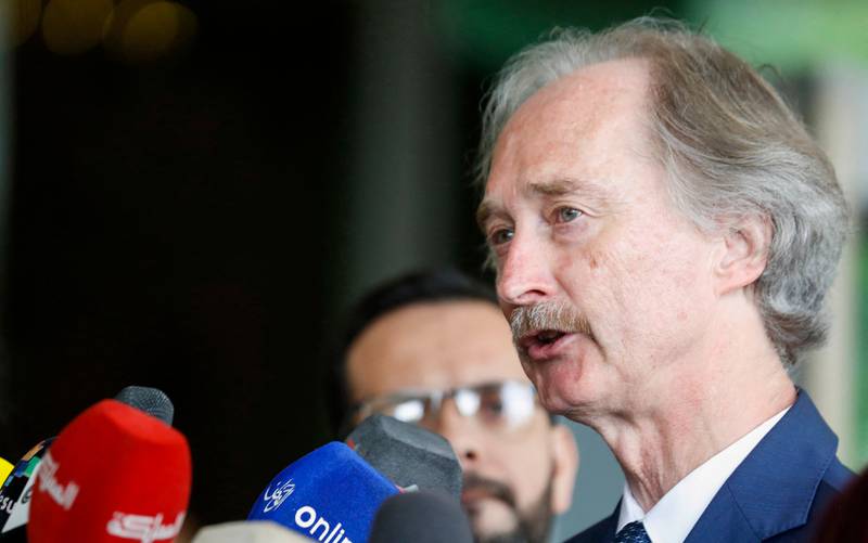UN Special Envoy for Syria Geir Pedersen said this week's eighth round of talks had made scant progress. AFP